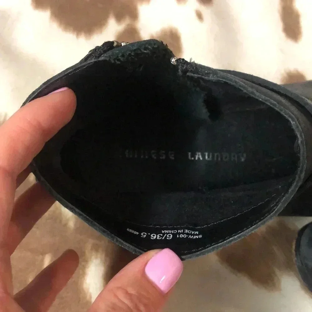 Black Chinese Laundry Booties‎ 6.5